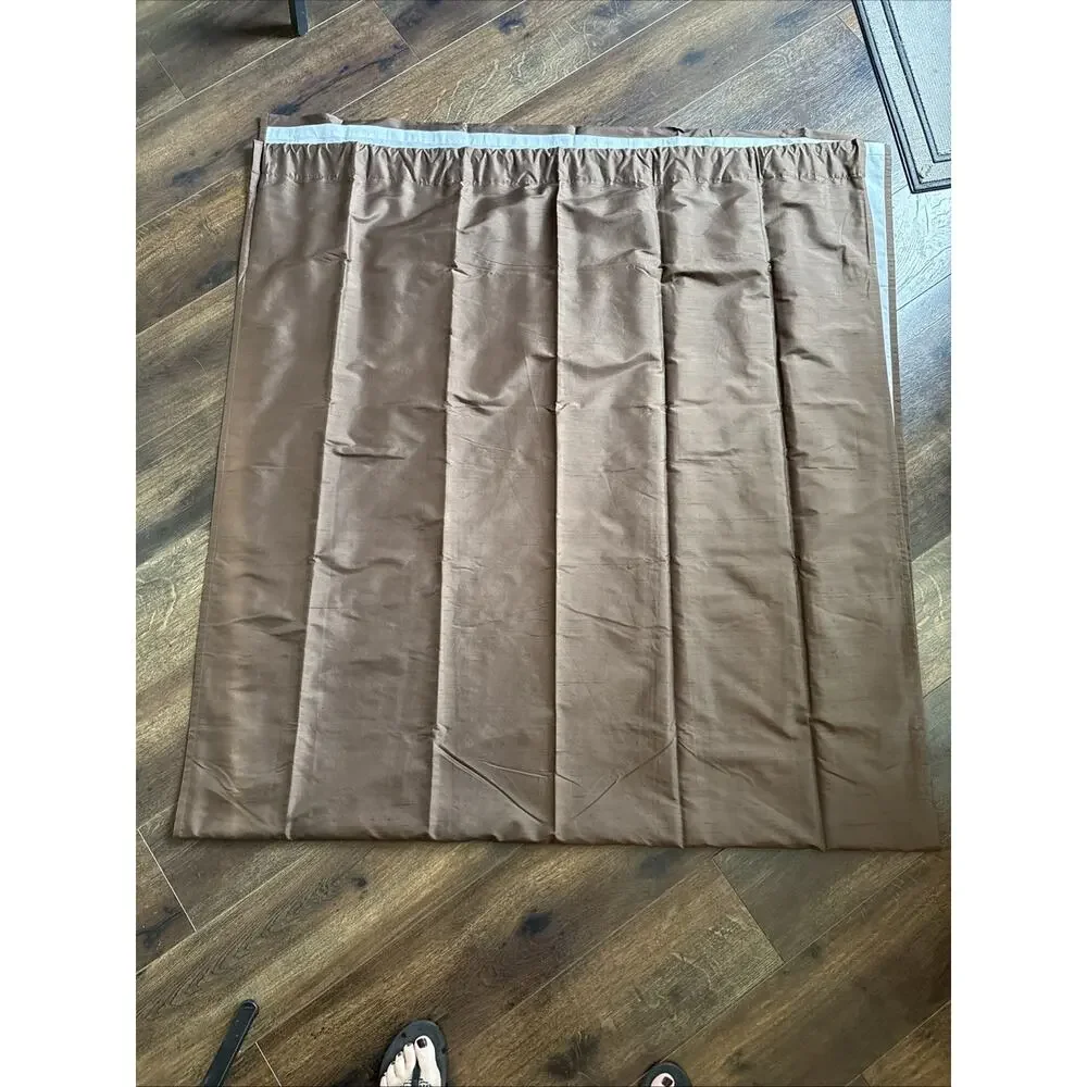 POTTERY BARN 2 Silk Dupioni Drape Curtain 108